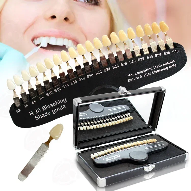 Teeth Whitening Shade Guide - Profesjonalne wybielanie zębów Wybielanie Przewodniki odcieni