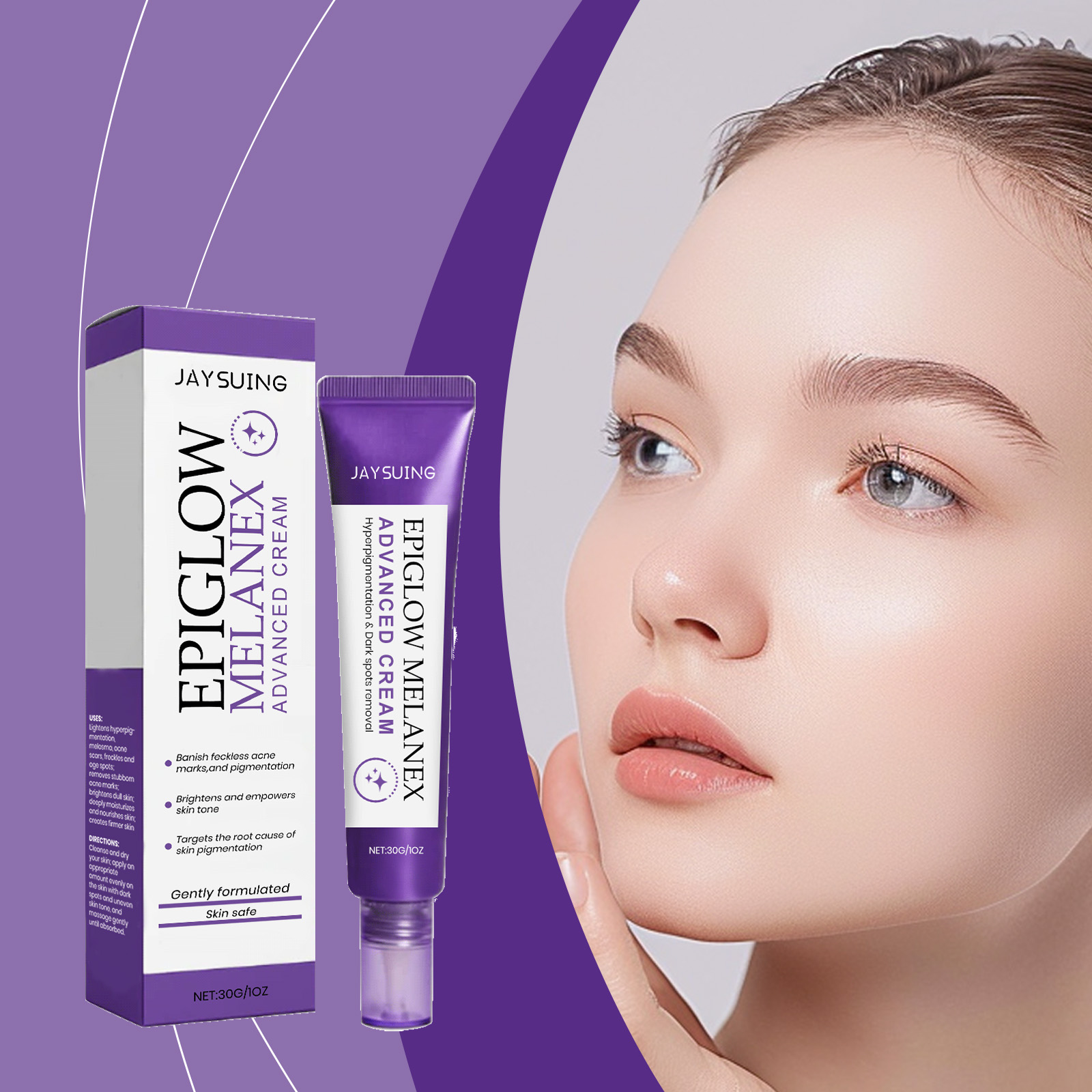 Charcoal Whitening Paste - Krem na przebarwienia, przeciwstarzeniowy, rozjaśniający melasma,
