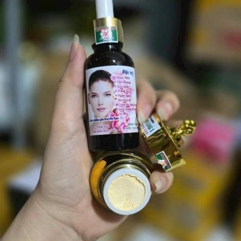 Charcoal Whitening Paste - Combo Serum Face Kem Tai Tao