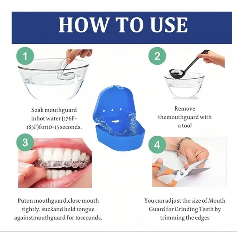4 szt./pudełko Ochraniacze na  – Teeth Whitening Mouth Guard recenzja i cena